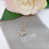 Heart Cubic Zirconia Necklace.