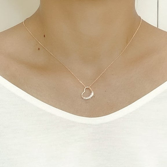 Heart Cubic Zirconia Necklace.