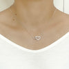 Heart Cubic Zirconia Necklace.