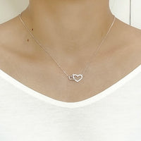 Heart Cubic Zirconia Necklace.