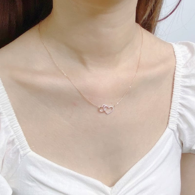 Heart Cubic Zirconia Necklace.
