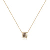 CHOMEL Cubic Zirconia Tunnel Rosegold Necklace