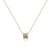 CHOMEL Cubic Zirconia Tunnel Rosegold Necklace