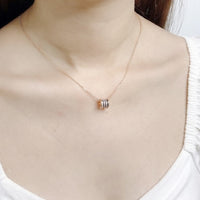 Tunnel Cubic Zirconia Necklace.