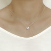 Moon & Star Cubic Zirconia Necklace.