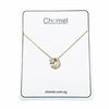 Moon & Star Cubic Zirconia Necklace.