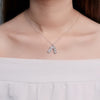 Peanut Cubic Zirconia Necklace.