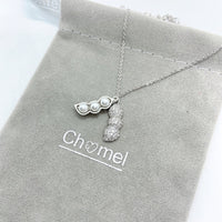 Peanut Cubic Zirconia Necklace.