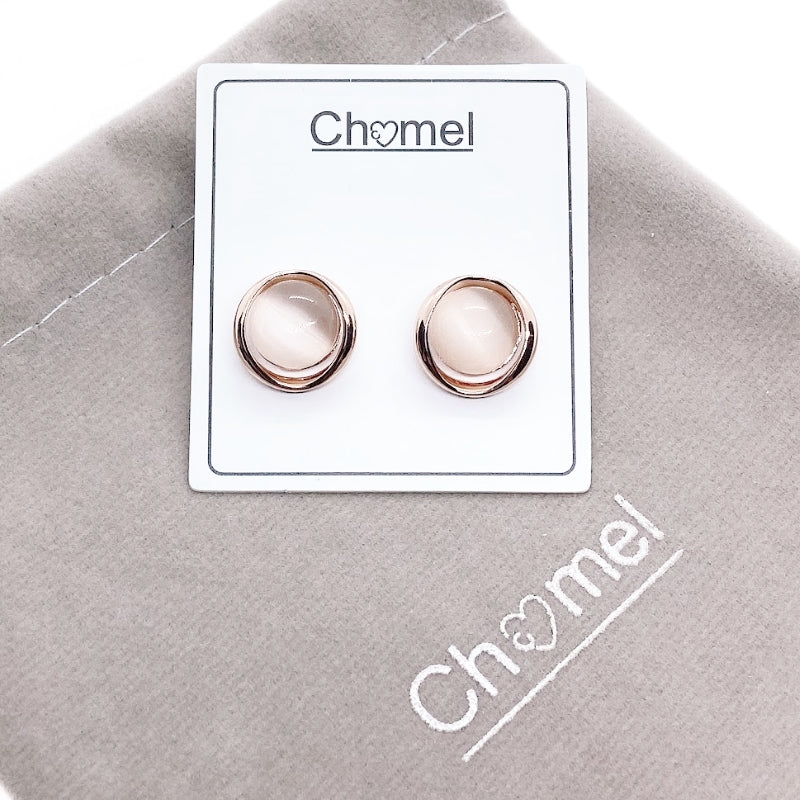Simulated Moonstone Earrings.