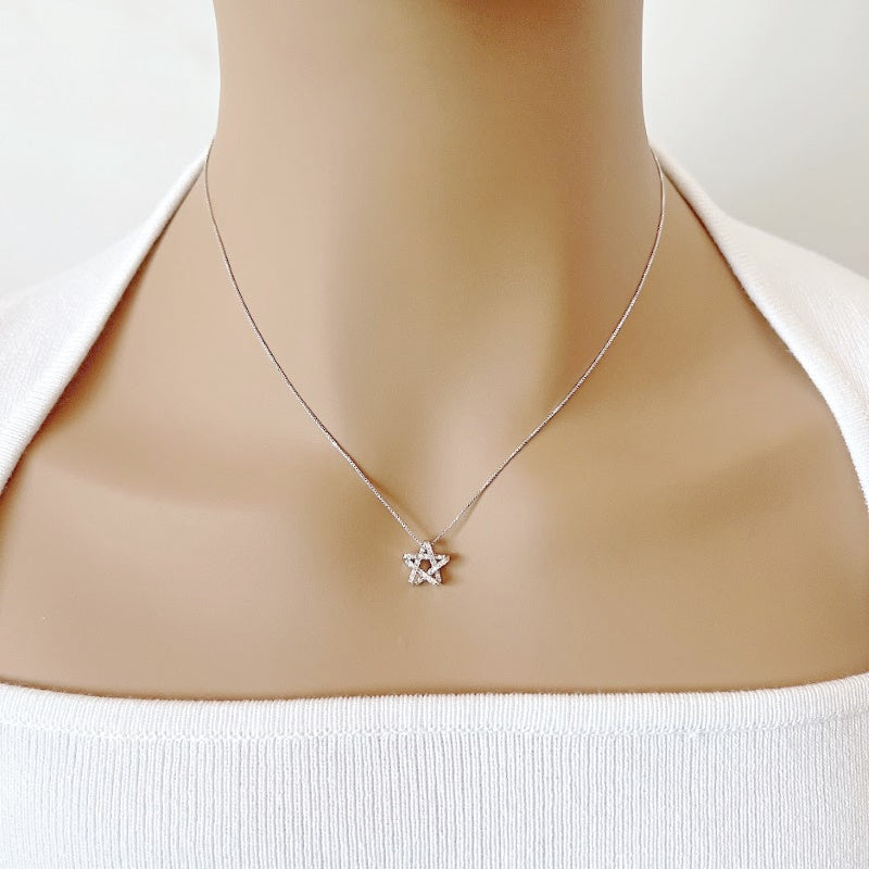 Star Cubic Zirconia Necklace - CHOMEL