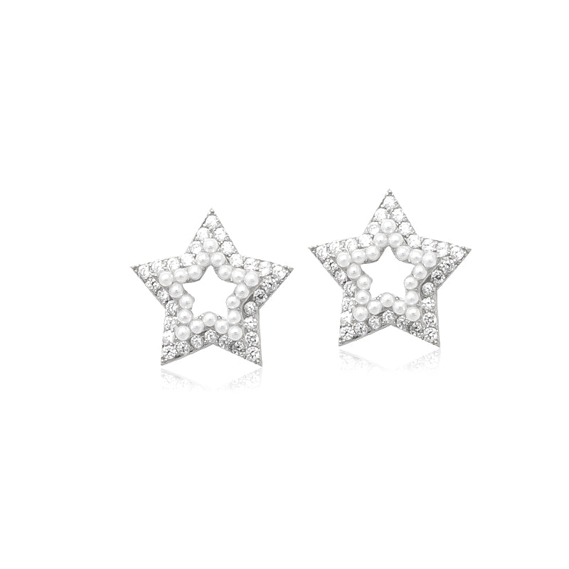 Star Pearl Earrings.