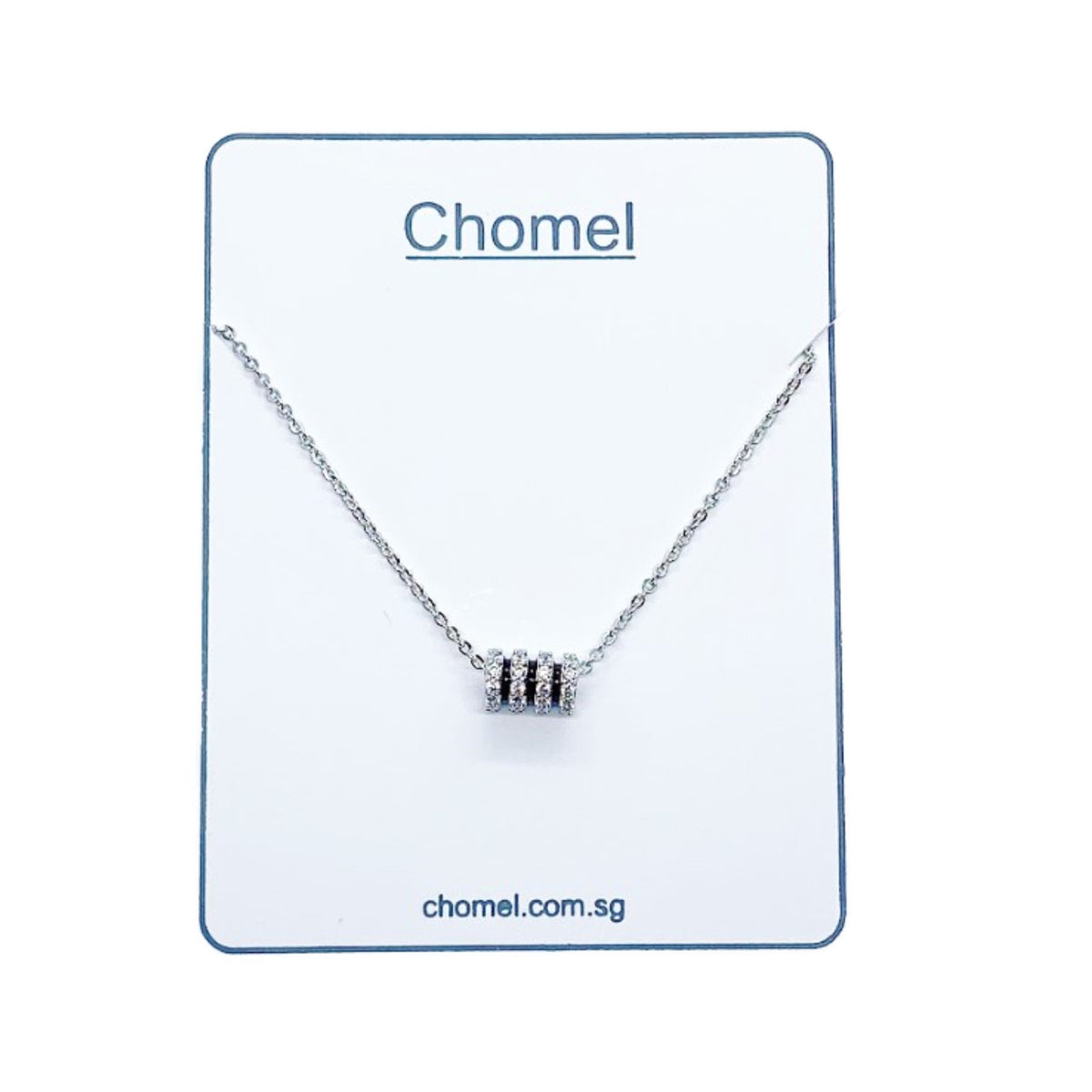 Tunnel Cubic Zirconia Necklace.