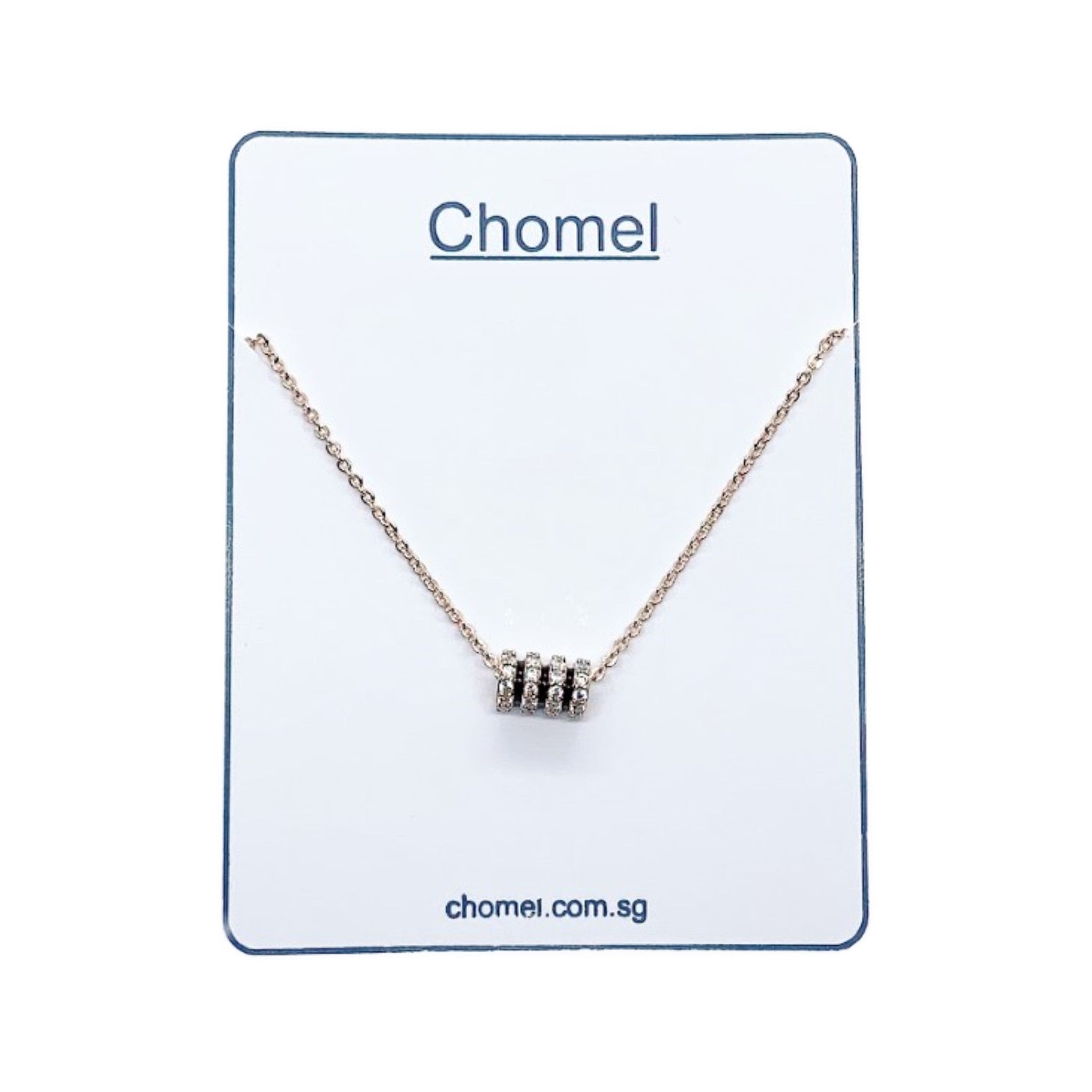 Tunnel Cubic Zirconia Necklace.