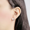 Simulated Moonstone Earrings.