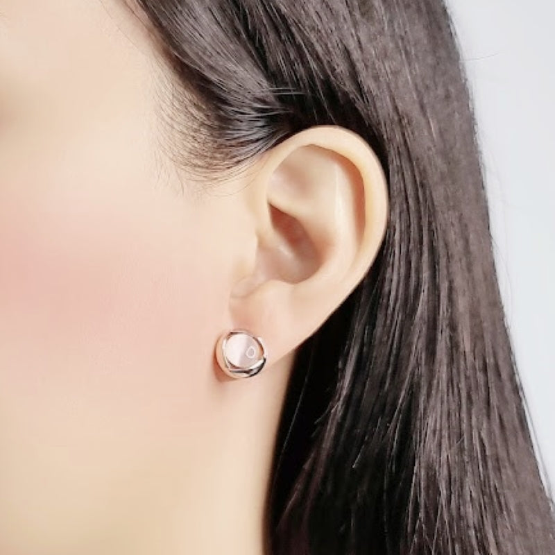 Simulated Moonstone Earrings.