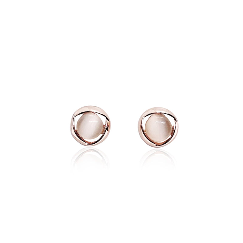 Simulated Moonstone Earrings.
