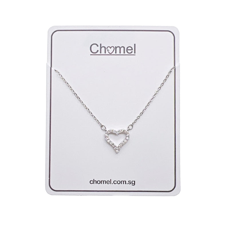 Heart Cubic Zirconia Necklace - CHOMEL