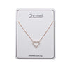 Heart Cubic Zirconia Necklace - CHOMEL