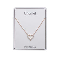 Heart Cubic Zirconia Necklace - CHOMEL