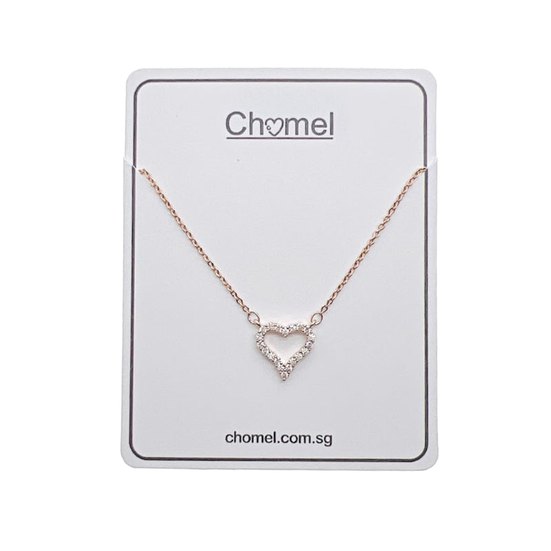 Heart Cubic Zirconia Necklace - CHOMEL