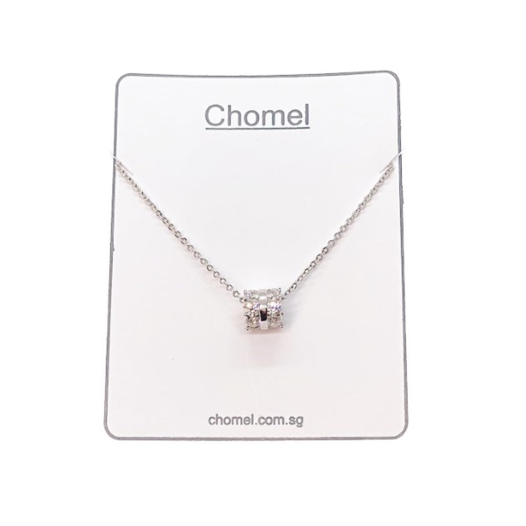 Tunnel Cubic Zirconia Necklace.