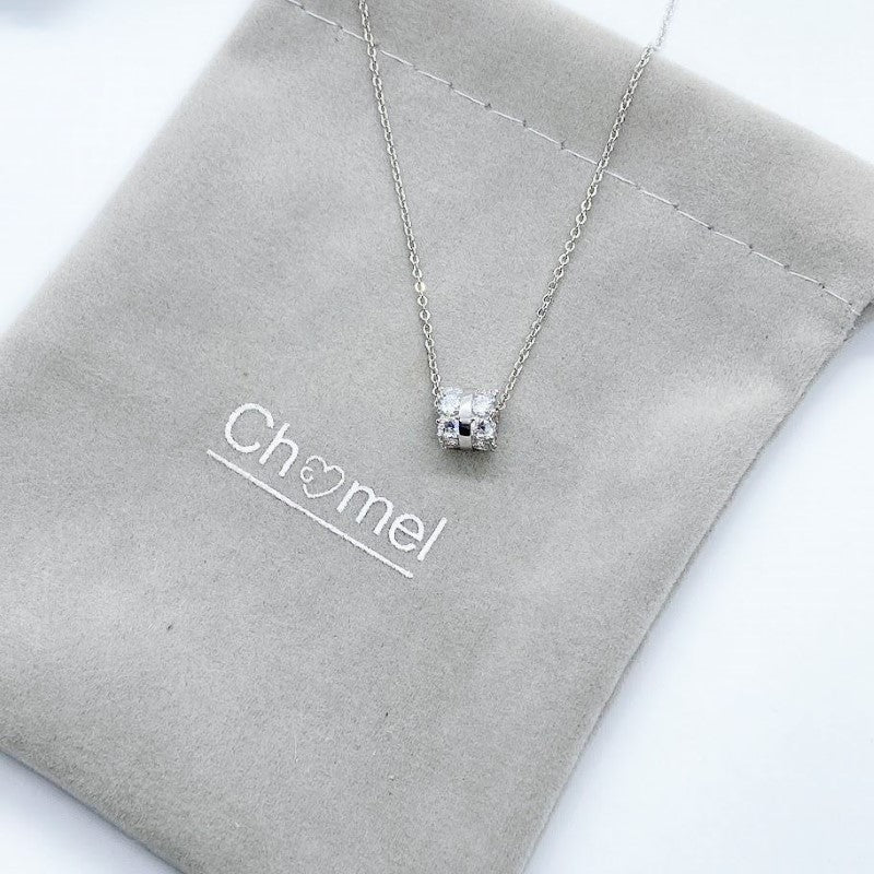 Tunnel Cubic Zirconia Necklace.
