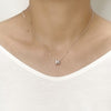 Tunnel Cubic Zirconia Necklace.