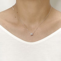 Tunnel Cubic Zirconia Necklace.