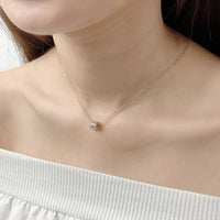 Tunnel Cubic Zirconia Necklace.