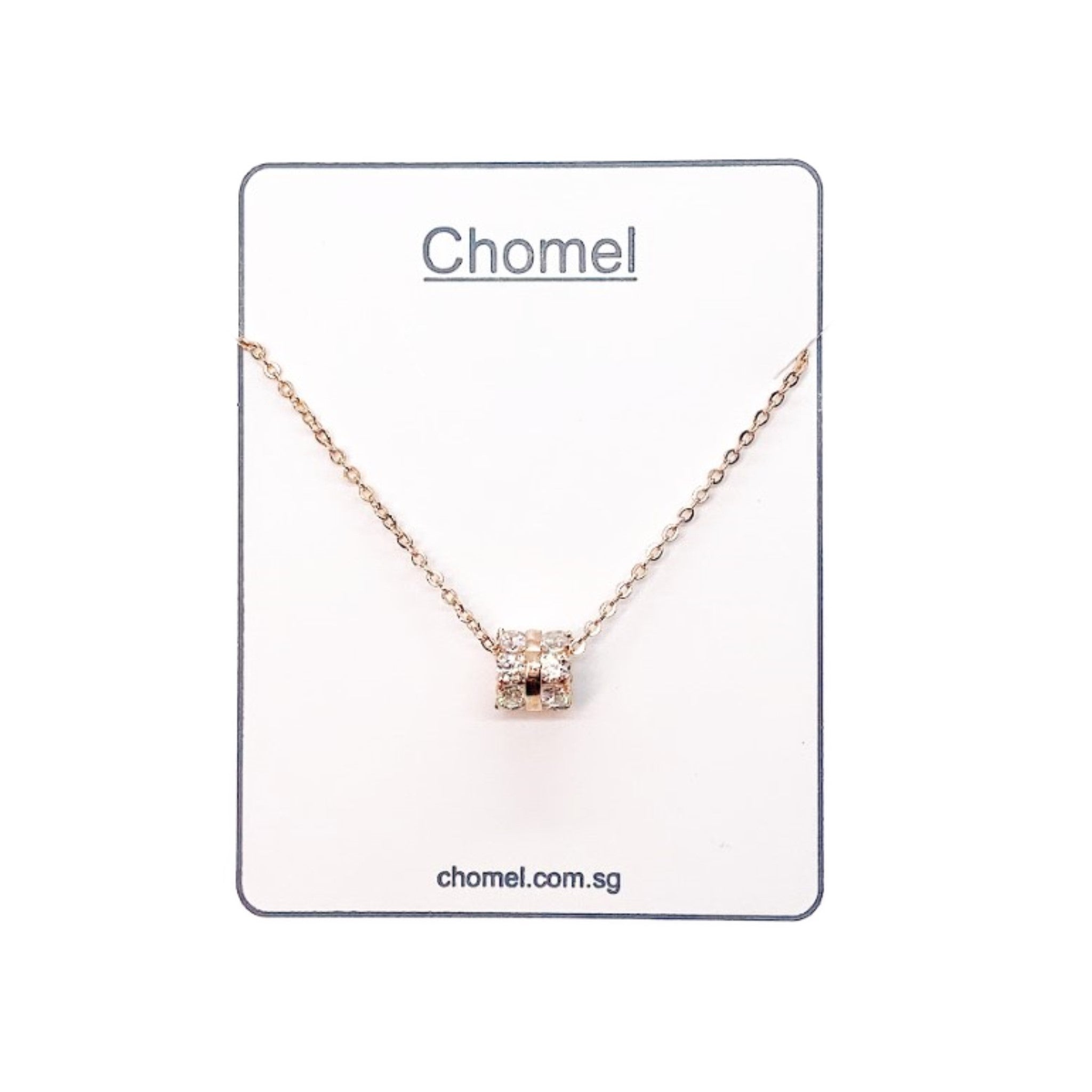 Tunnel Cubic Zirconia Necklace.