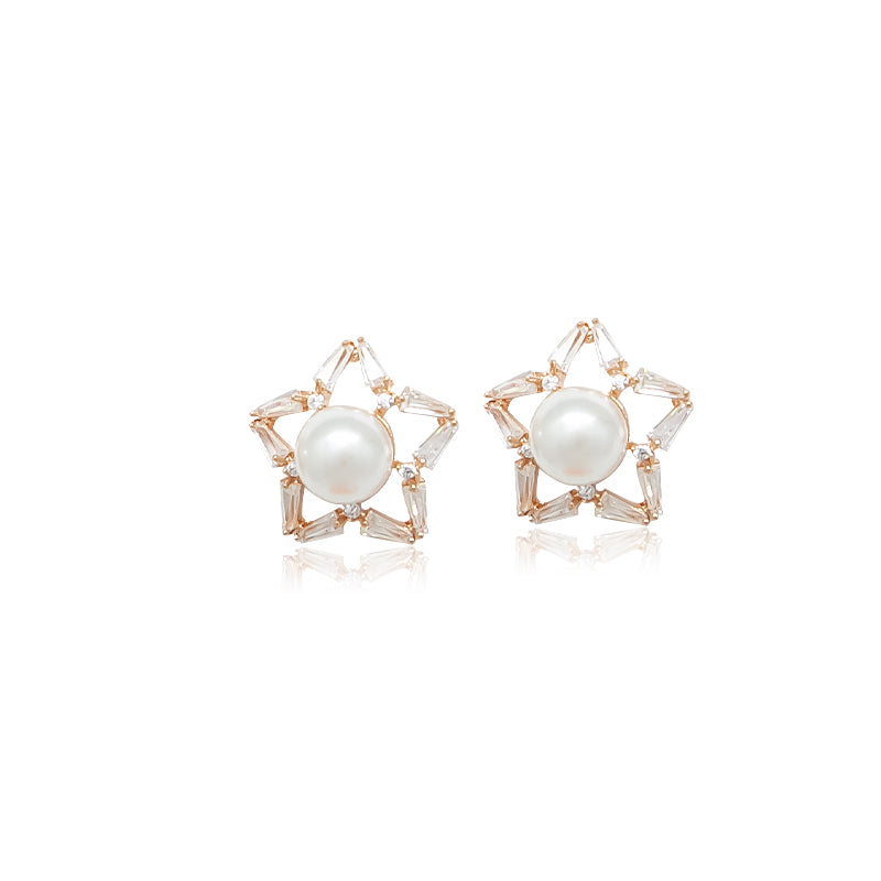 Star Pearl Earrings.