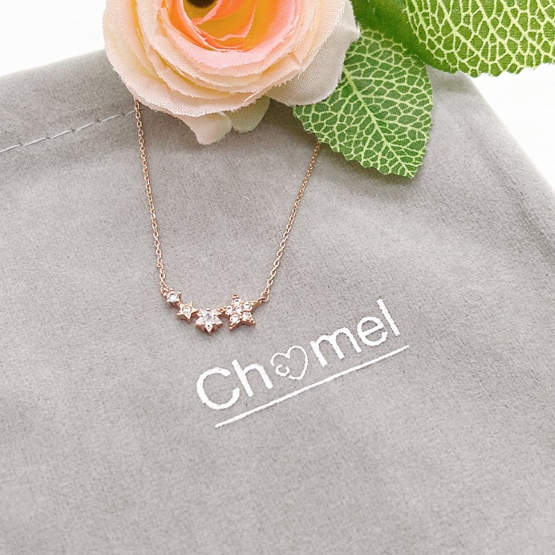 Star Cubic Zirconia  Necklace - CHOMEL