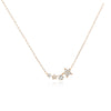 CHOMEL Cubic Zirconia 4 Star Rosegold Necklace