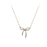 CHOMEL  Cubic Zirconia Ribbon Rosegold Necklace 