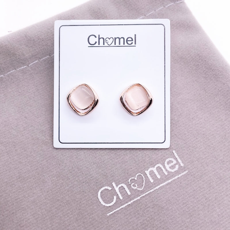 Simulated Moonstone Earrings.