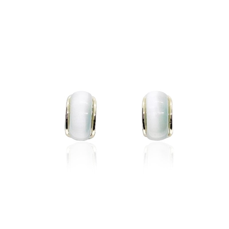 Simulated Moonstone Earrings.