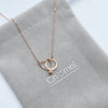 Interlocking Ring Necklace.