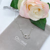 Interlocking Heart & Ring Necklace.
