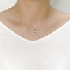 Interlocking Heart & Ring Necklace.