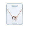 Interlocking Heart & Ring Necklace.