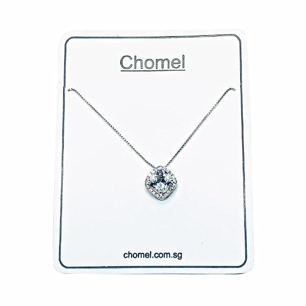 Solitaire Cubic Zirconia Necklace.