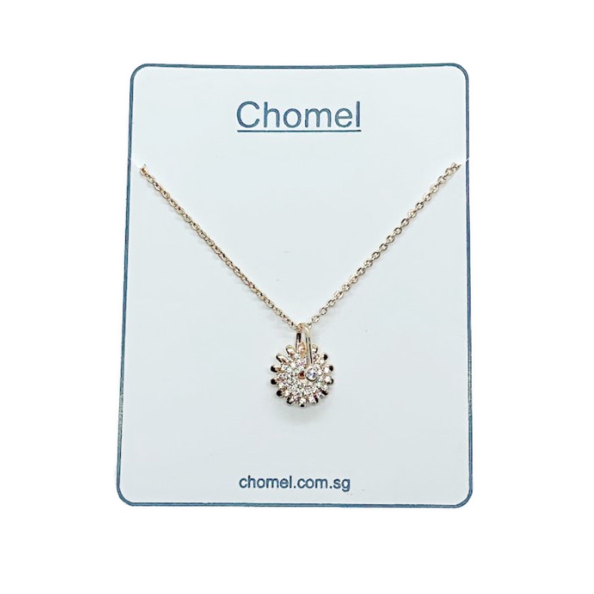 Cubic Zirconia Pendant Necklace.