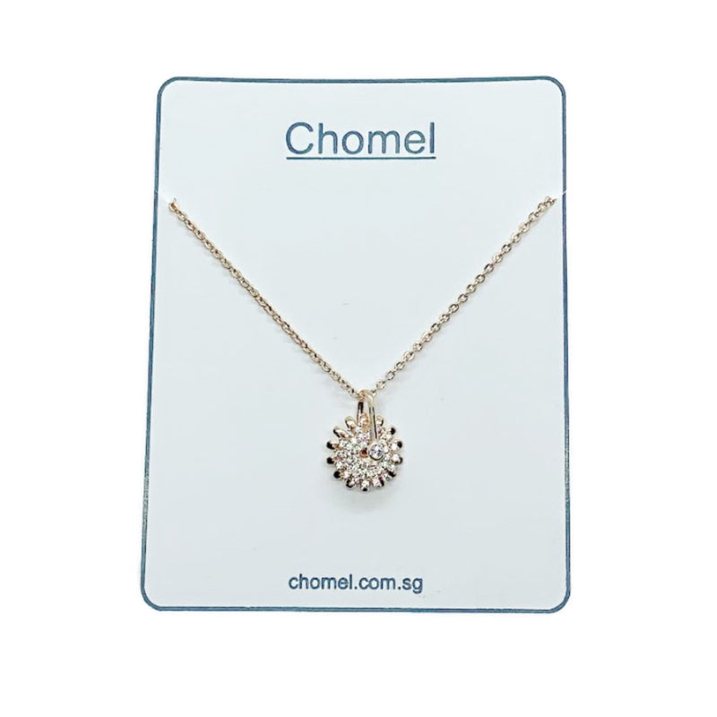 Cubic Zirconia Pendant Necklace.