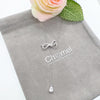 Ribbon Cubic Zirconia Necklace - CHOMEL