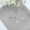 Moon & Star Cubic Zirconia Necklace.