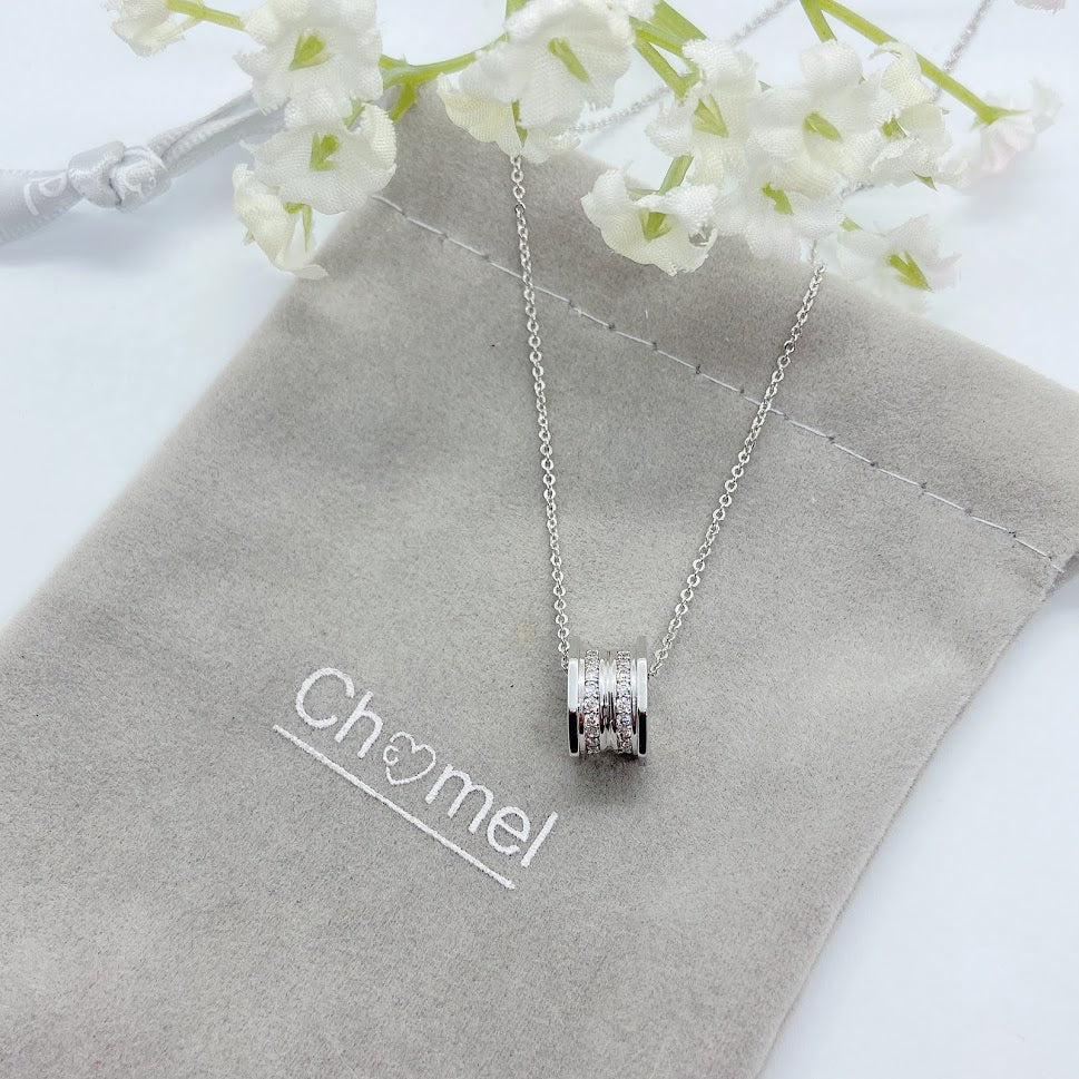 Tunnel Cubic Zirconia Necklace.