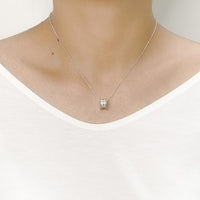 Tunnel Cubic Zirconia Necklace.