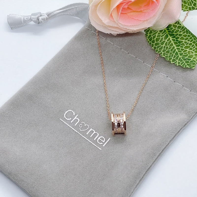 Tunnel Cubic Zirconia Necklace.