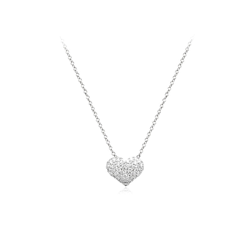 Heart Cubic Zirconia Necklace.