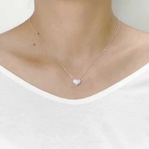 Heart Cubic Zirconia Necklace.